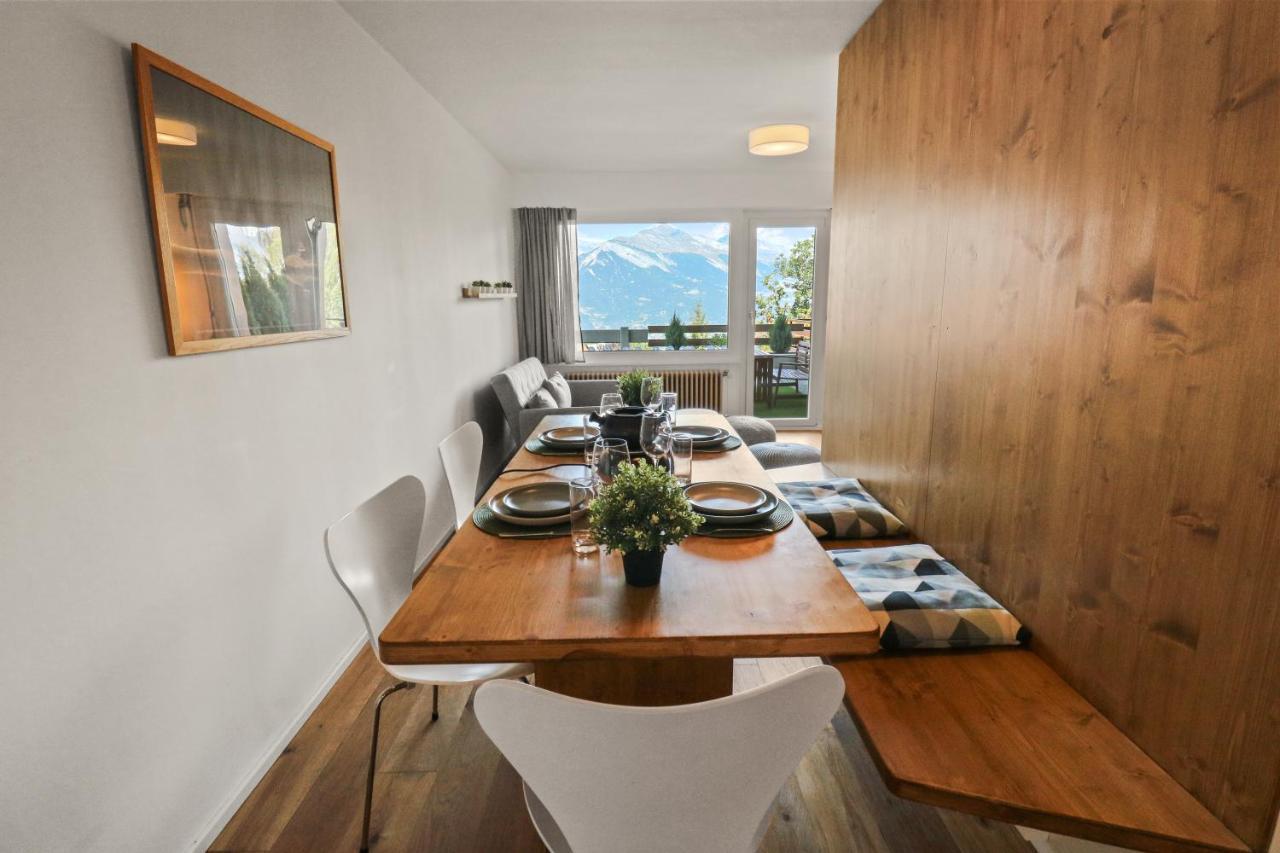 Superbe Appartement Avec Piscine Nendaz Exterior photo